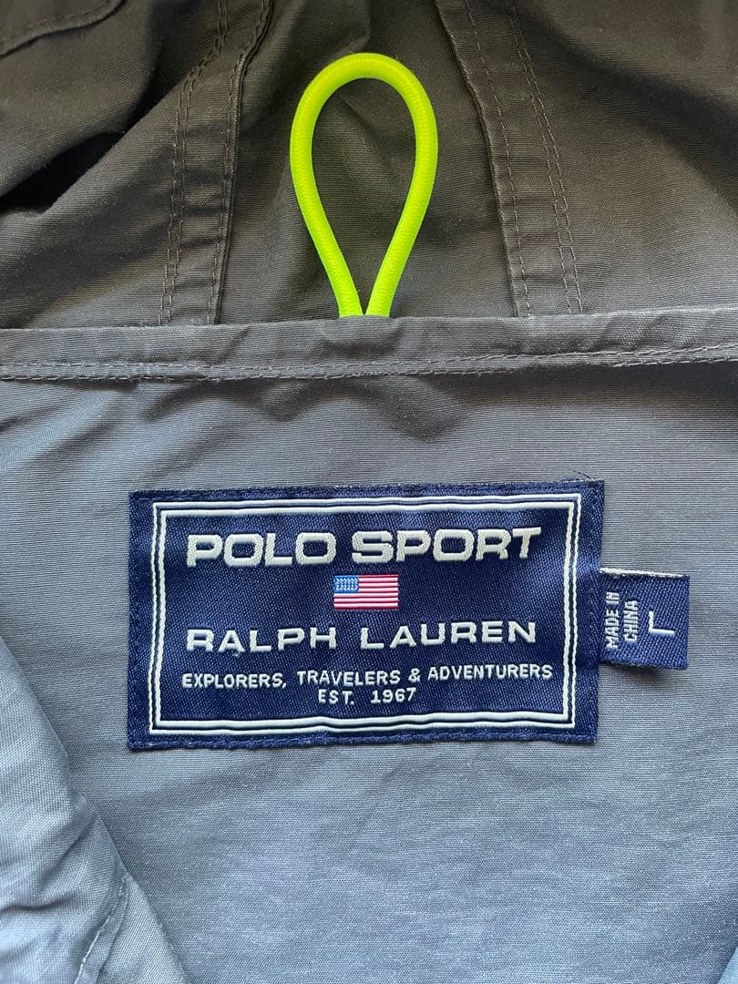希少 ポロスポーツ ラルフローレン アノラック パーカー グレー 00s 90s