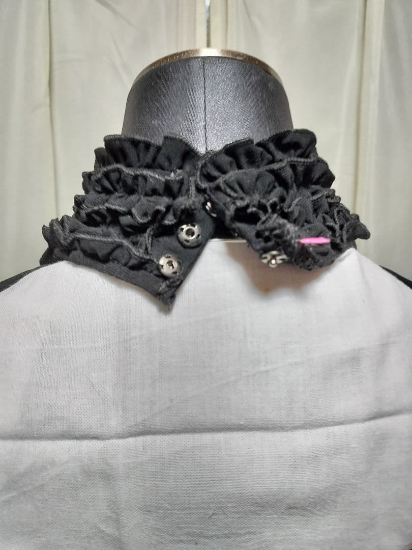 【丈長め】フラメンコ用ブラックセットアップ4段フリル