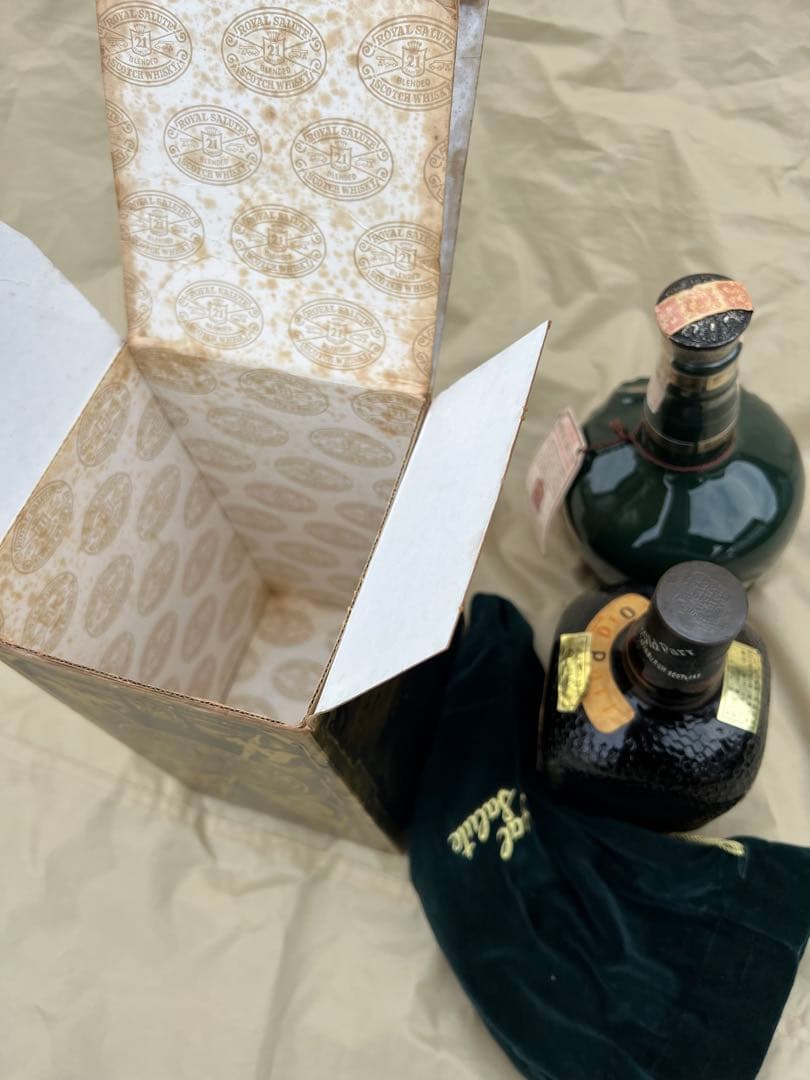 ロイヤルサルートグリーン21年・オールドパー、ウイスキー2本セット古酒★未開栓★