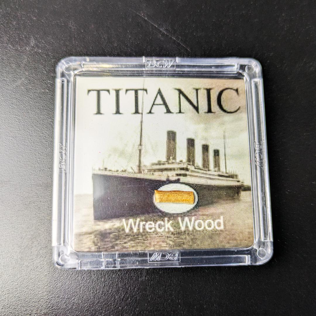 【本物】タイタニック号 甲板の木片 鑑定書付 1912年 遺体収容船回収品 希少