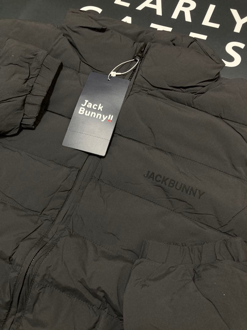 新品 パーリーゲイツ ジャックバニー 薄中綿ブルゾン(5)L/黒 最新モデル