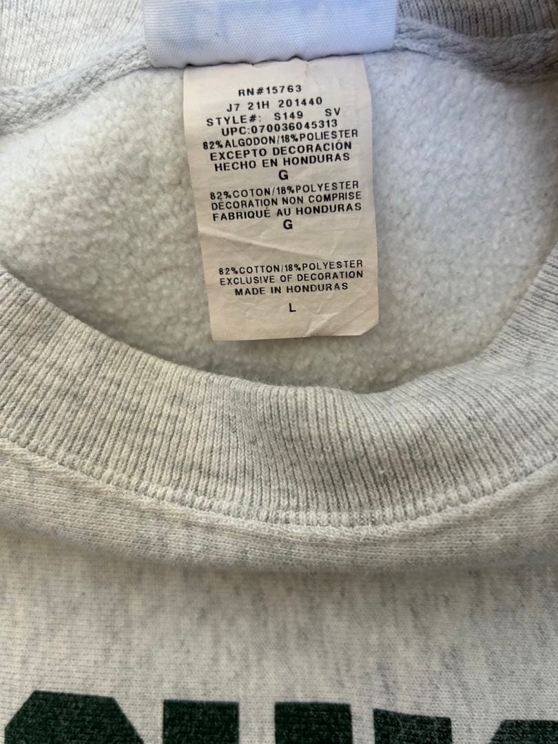 ★チャンピオン リバースウィーブ 青単タグ　スウェット　カレッジロゴ　ミシガン