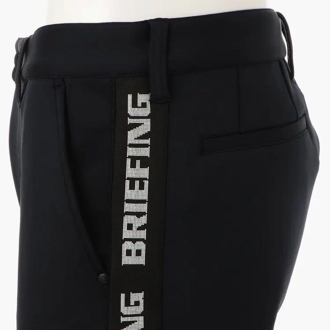 BRIEFING GOLF ブリーフィングゴルフ ロゴサイドライン パンツ　黒