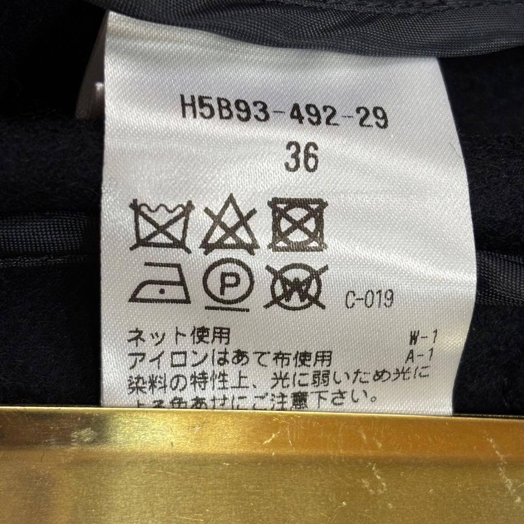 マッキントッシュ✨ショートダブルメルトンコート✨現行品刻印ボタン✨オーバーサイズ