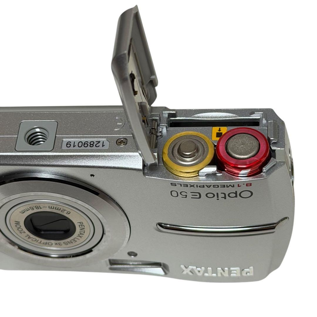 （極美品）PENTAX Optio E50 コンパクトデジカメ 乾電池式