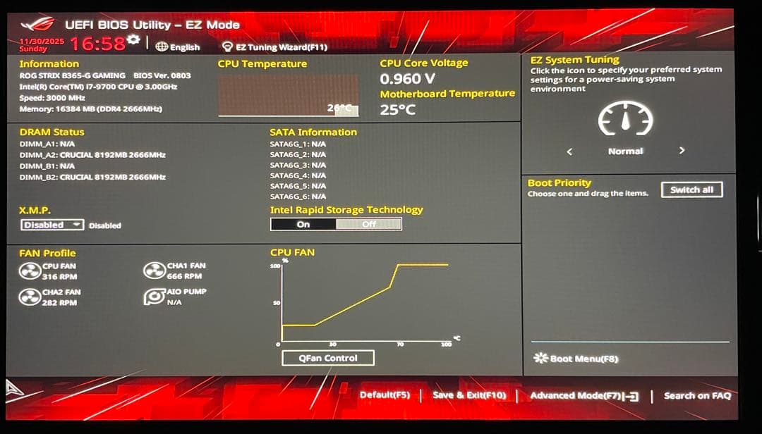 自作PC Intel 9700 Core i7 DDR4 16GB