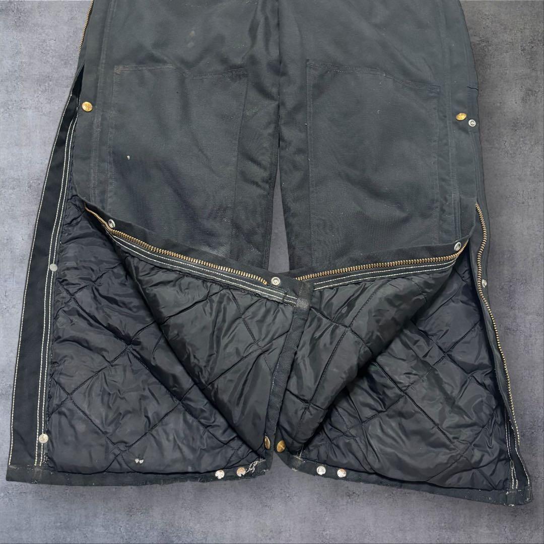 激レア 80s Carhartt ダック ダブルニー オーバーオール 38x32