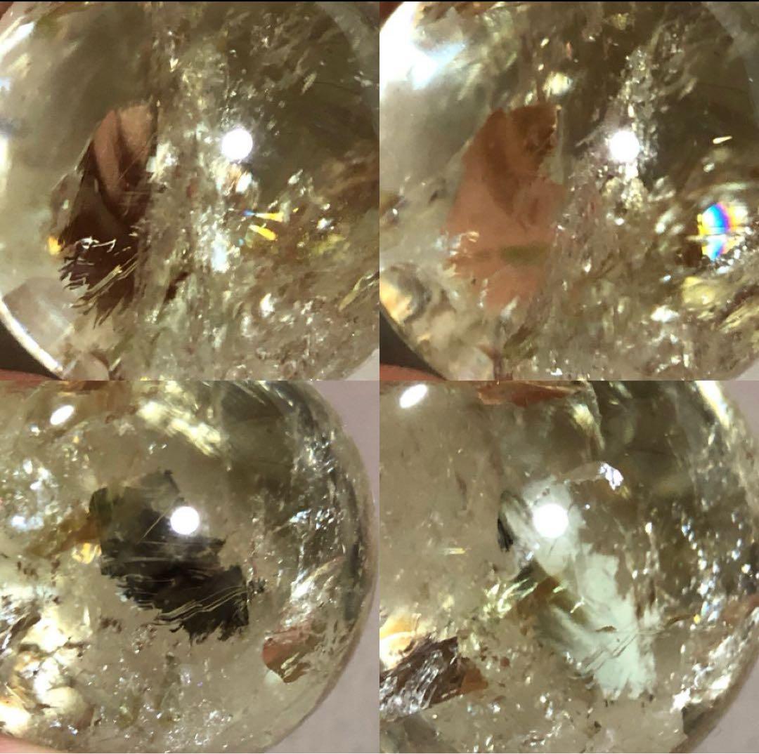 【水入り 非加熱】☆超激レア☆天然石 シトリン スーパーアイリスレインボー