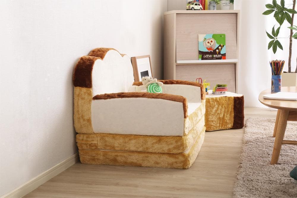 新品 送料込 低反発 かわいい食パンソファベッド 2WAY ふわふわのカバー