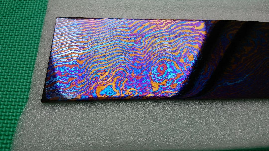 ティマスカス・ロングプレート (チタン合金製ダマスカス) Timascus