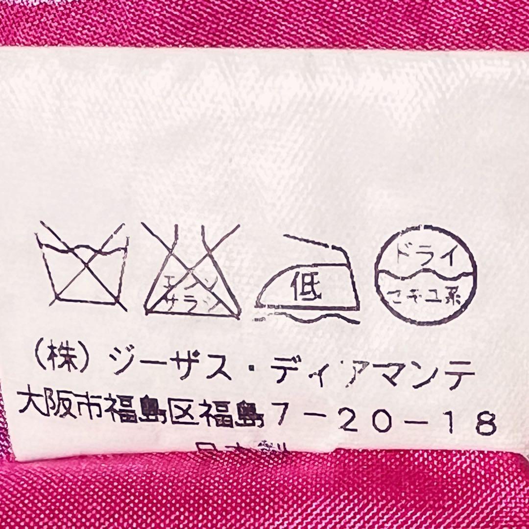 ジーザスディアマンテ　プレミアムローズ柄　膝丈ワンピース　ピンク