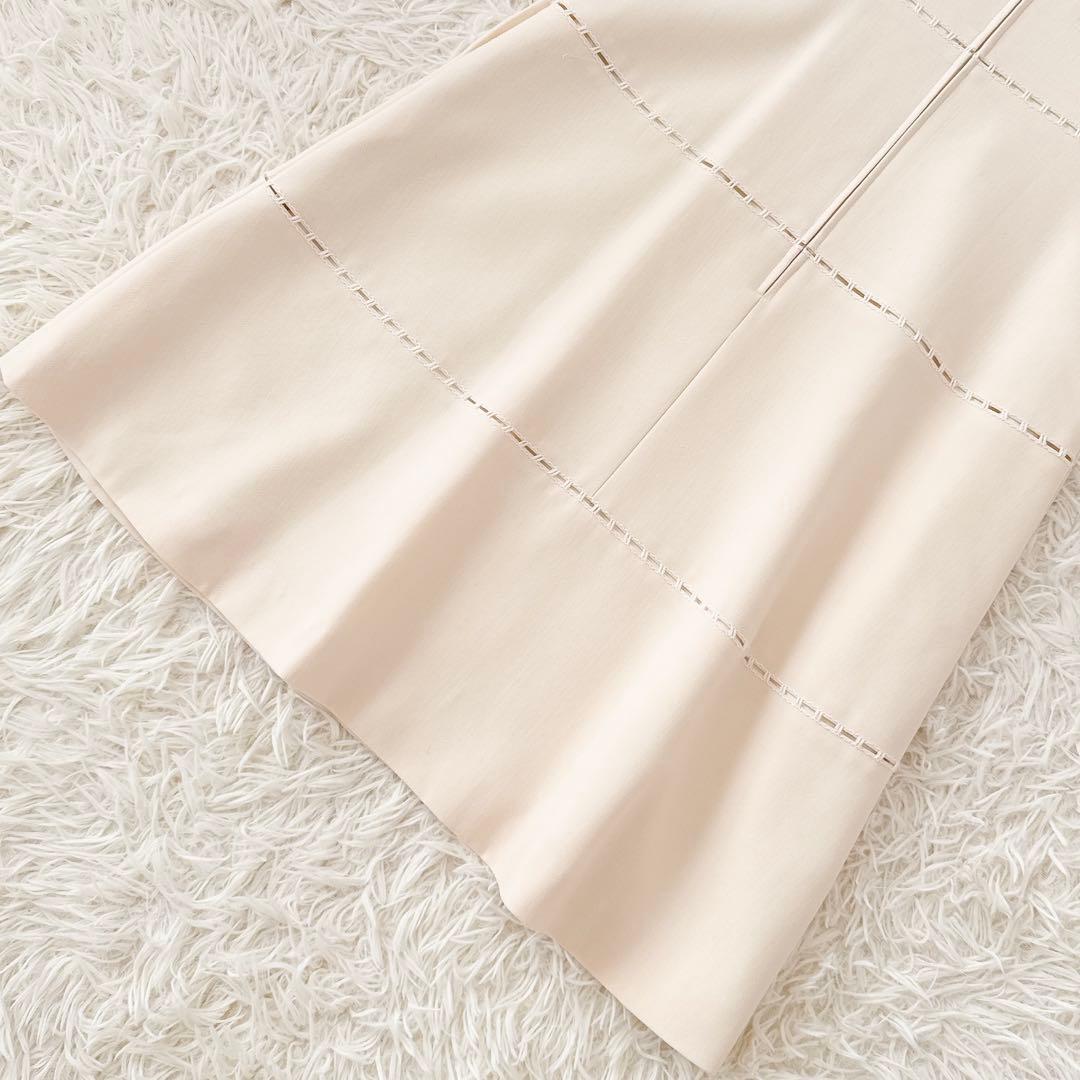 フォクシー✨Torte ハシゴレース ティアード ワンピース アイボリー 38