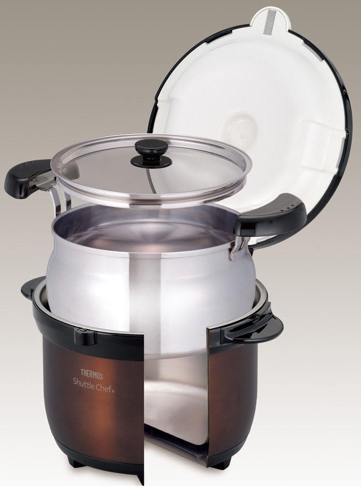 THERMOS 真空保温調理器 シャトルシェフ 3.0L クリアブラウン