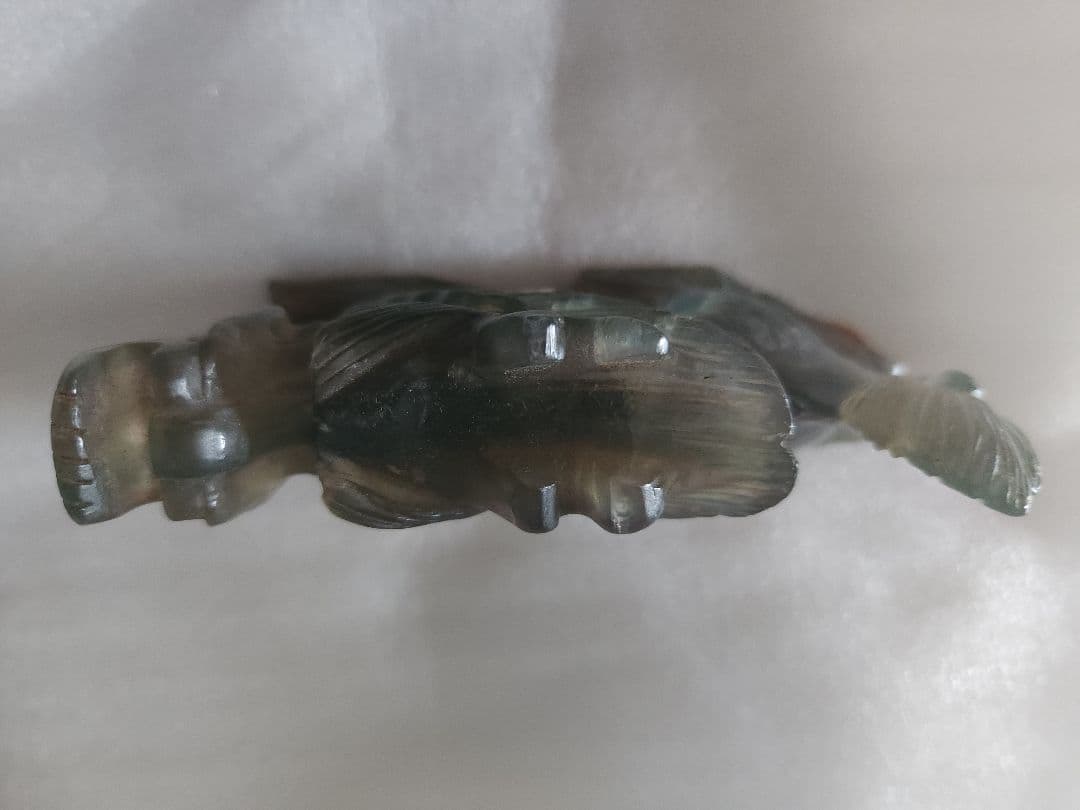 中国　天然石 晶石　龍 ？　置物　箱入り　ヴィンテージ