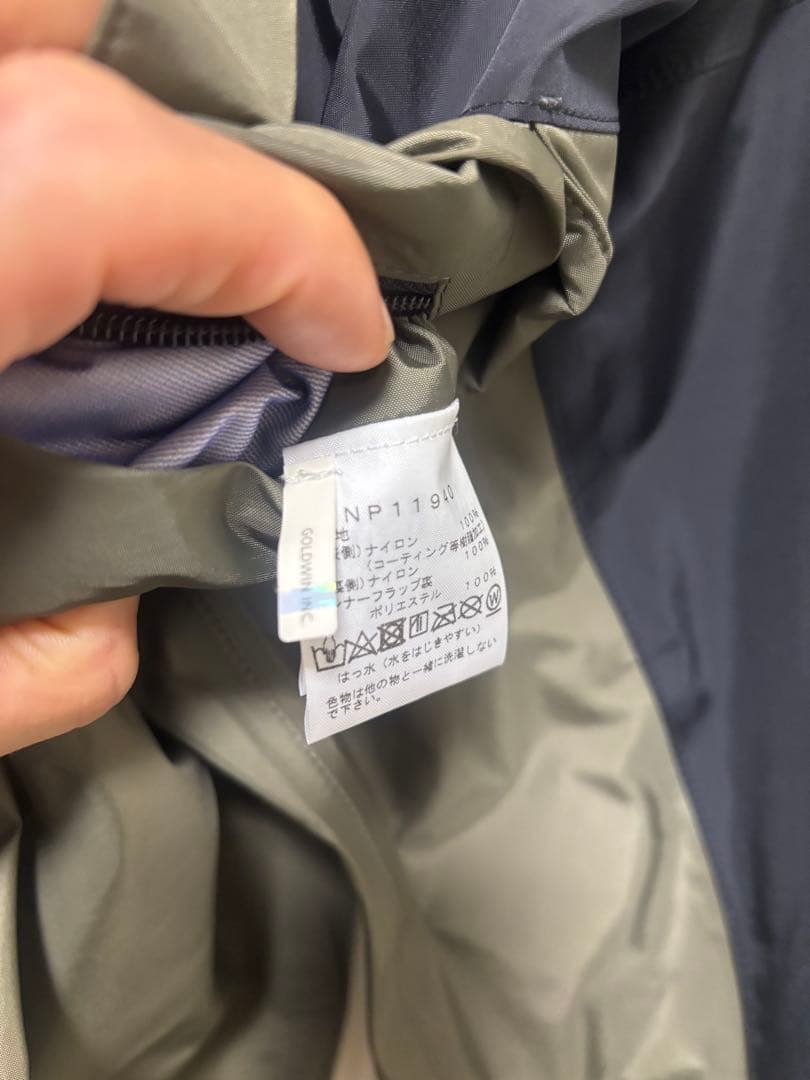 the north face マウンテンレインテックスコート Mサイズ