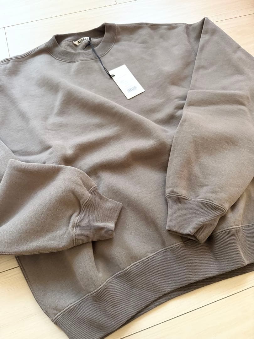 新品未使用　Auralee smooth soft sweat スウェット