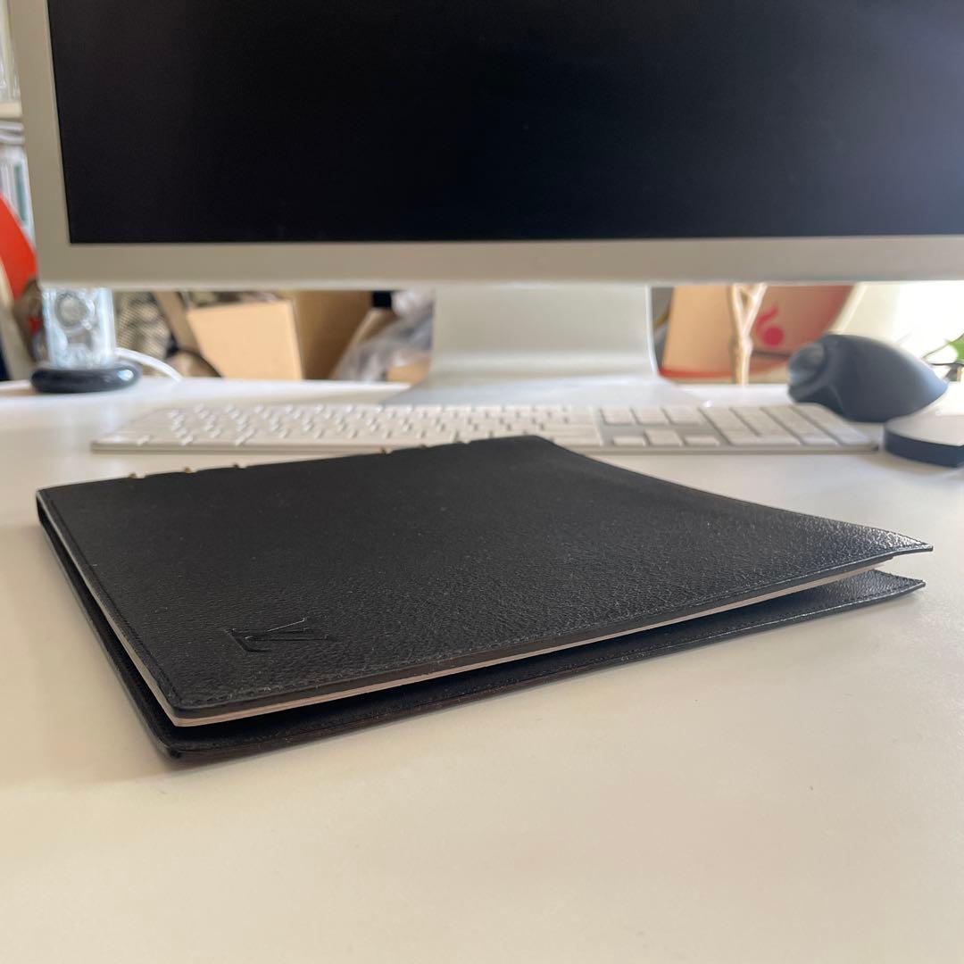 希少 LOUIS VUITTON リングノート ノート カバー 黒 1999年