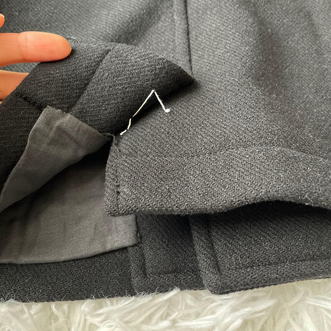 ZUCCA ズッカ　ダッフルウール Pコート ピーコート　ブラック　S