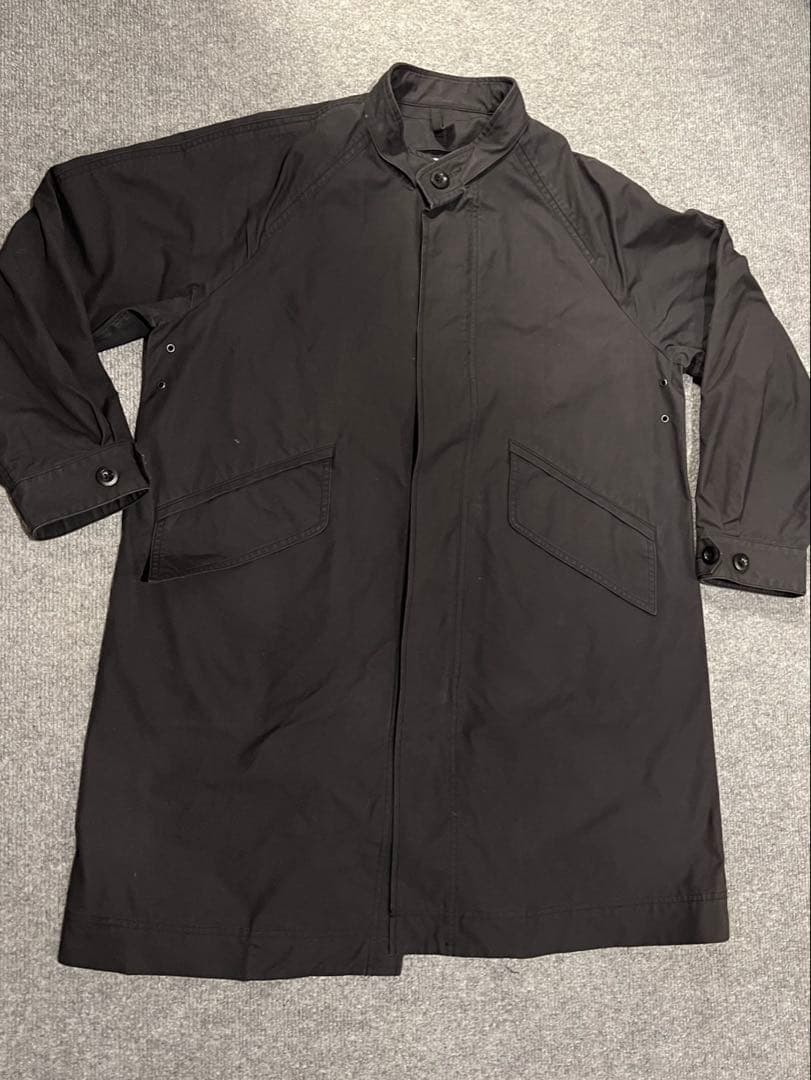 こなんさま　MHL 　ブラックモッズコート　ダウンライナー付　フード取り外し可能