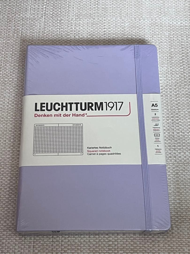 ロイヒトトゥルム1917 ノート メモ帳 A5 ハード スクエア 5冊セット
