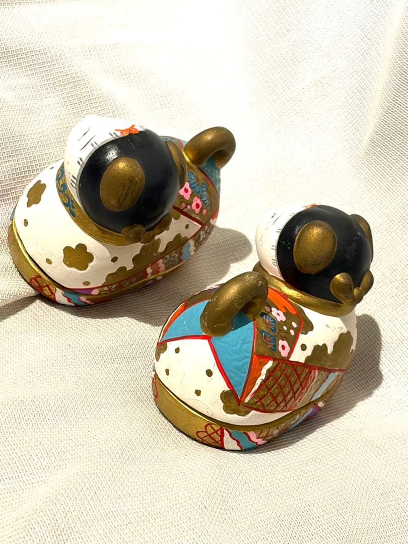 犬筥　一対　希少品　有職京都御所　安産祈願　蓋もの　雛人形　香合　古美術骨董