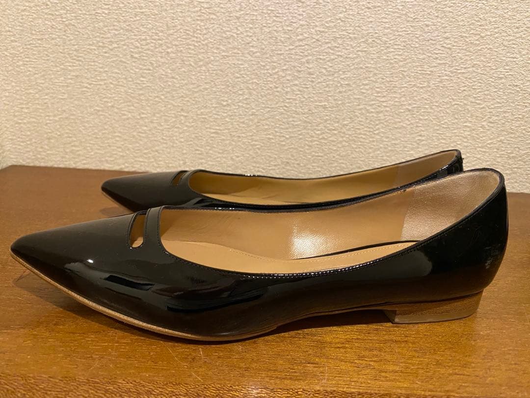 PELLICO ブラック フラットシューズANDREA (36h)