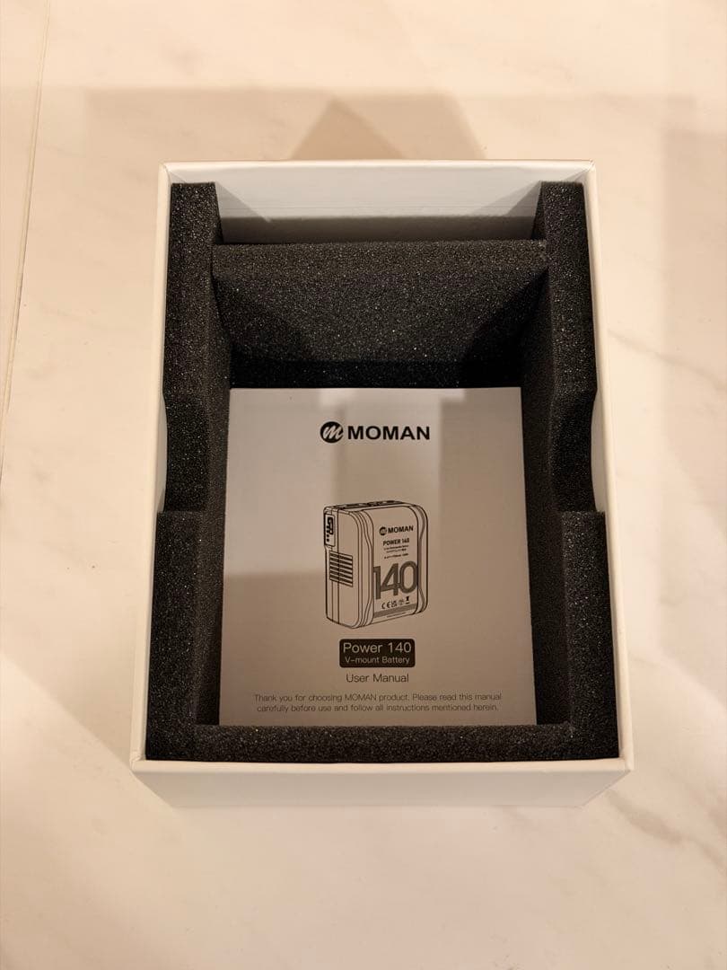 【新品未使用】power 140 Vバッテリー カメラ撮影 MOMAN