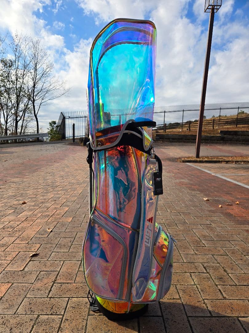 PGM　スケルトンオーロラ　スタンドキャディバッグ