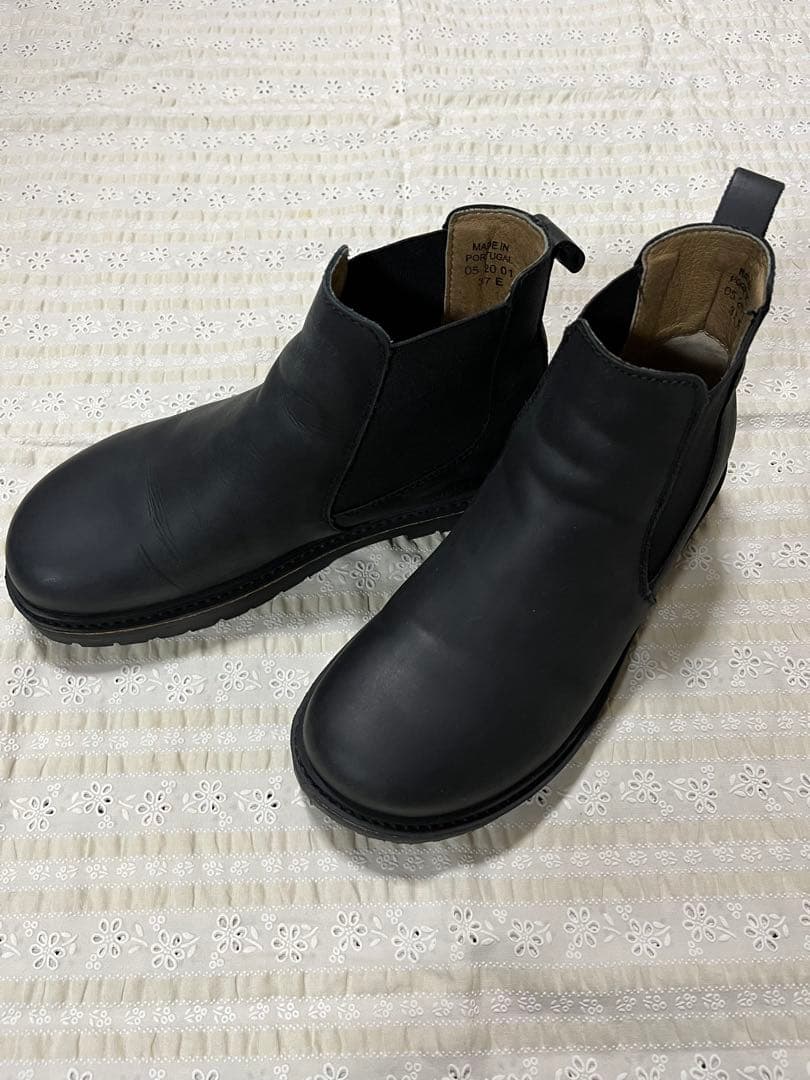 ビルケンシュトック スタロン サイドゴア チェルシーブーツ 24cm レザー黒