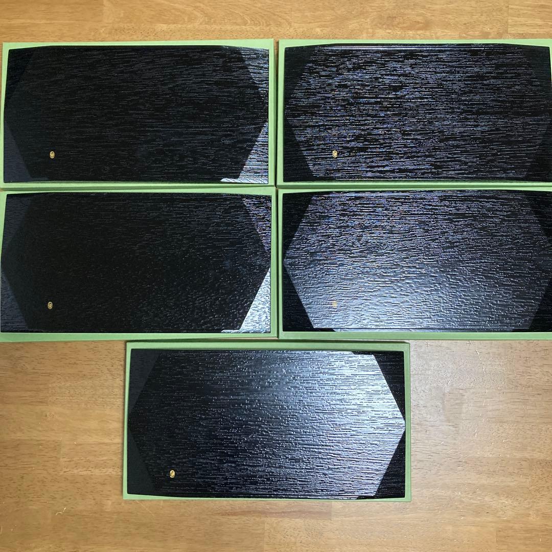 【美品】京都　平安象彦　松葉ゲストプレート 5枚　5客　セット