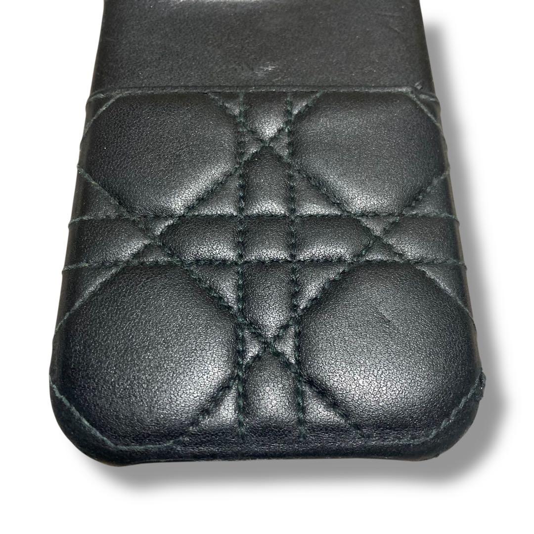 クリスチャンディオール　スマホケース　iPhone14Pro　カナージュ　黒