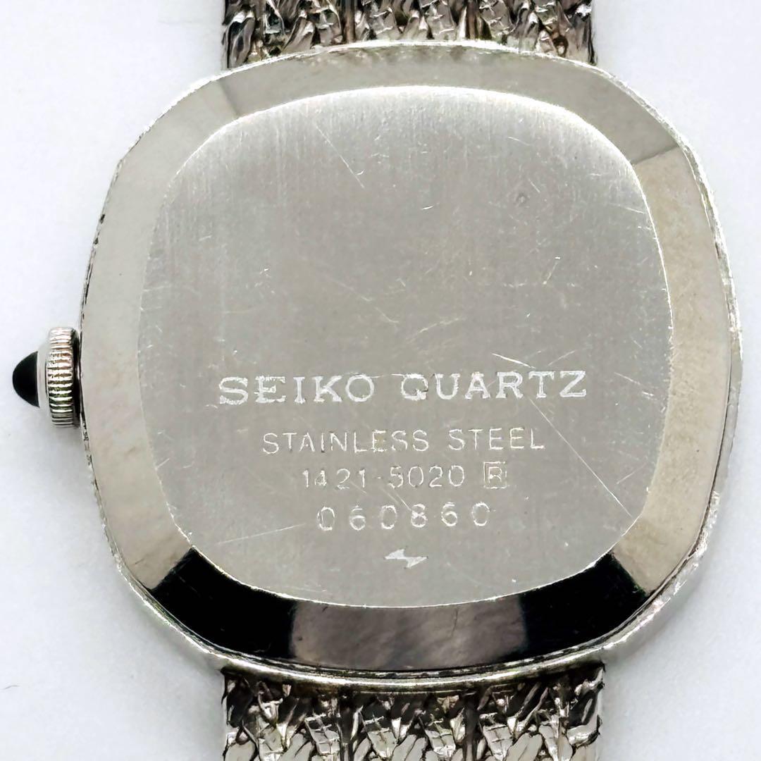 【レア】セイコー クレドール シルバー 1421-5020 動作良好 腕時計