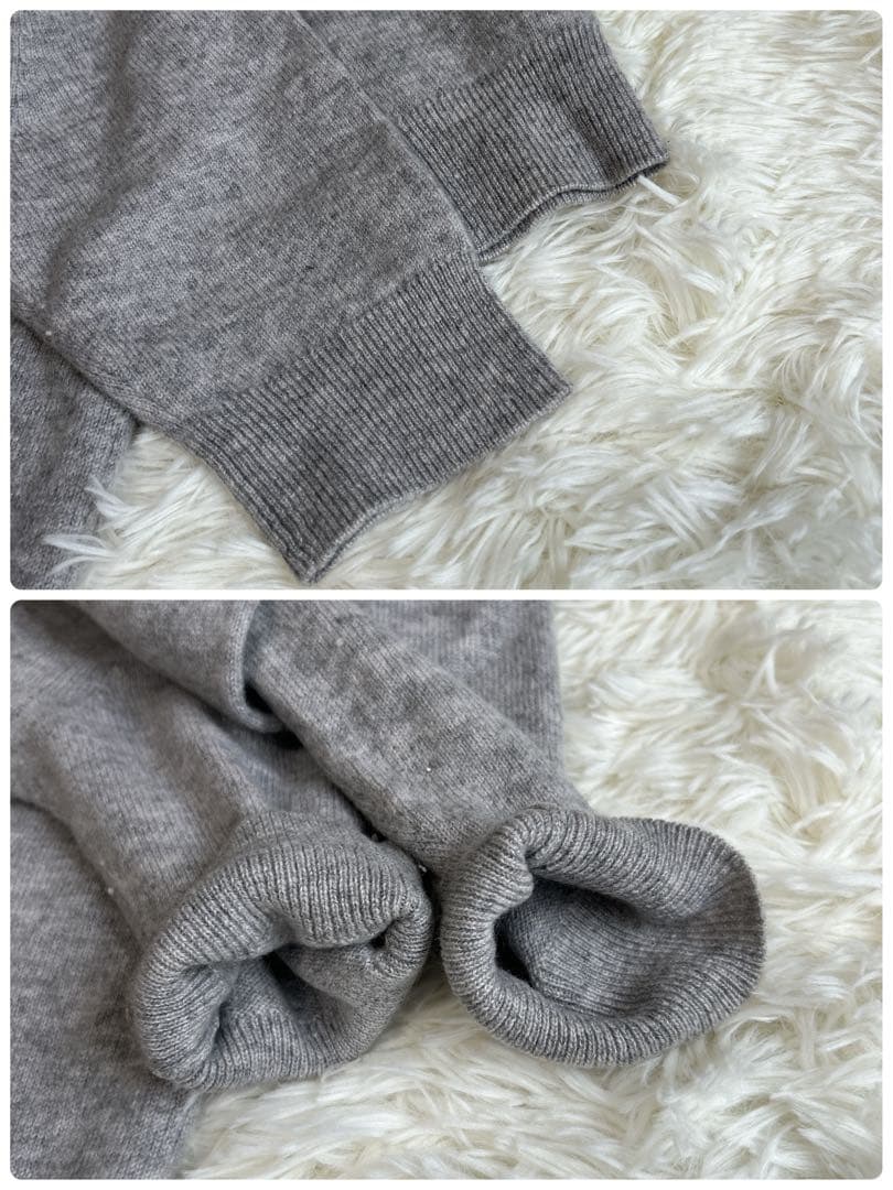 ドゥーズィエムクラス カシミヤ アンサンブル ニット カーディガン 金ボタン