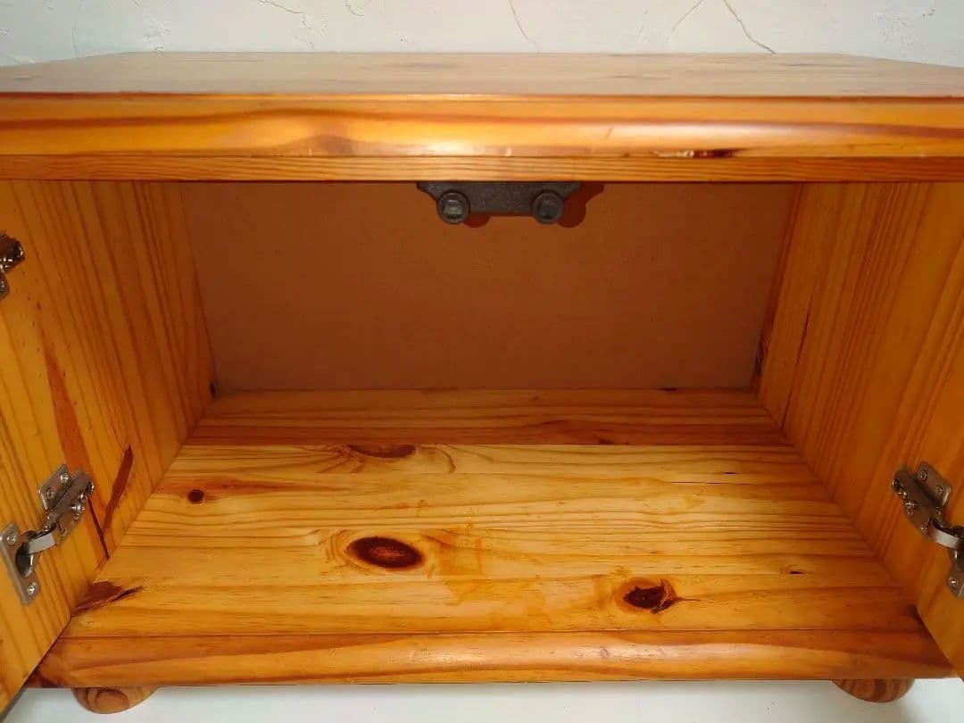 木製 2ドアキャビネット 棚 ボックスBOX テレビボード 台 アンティーク