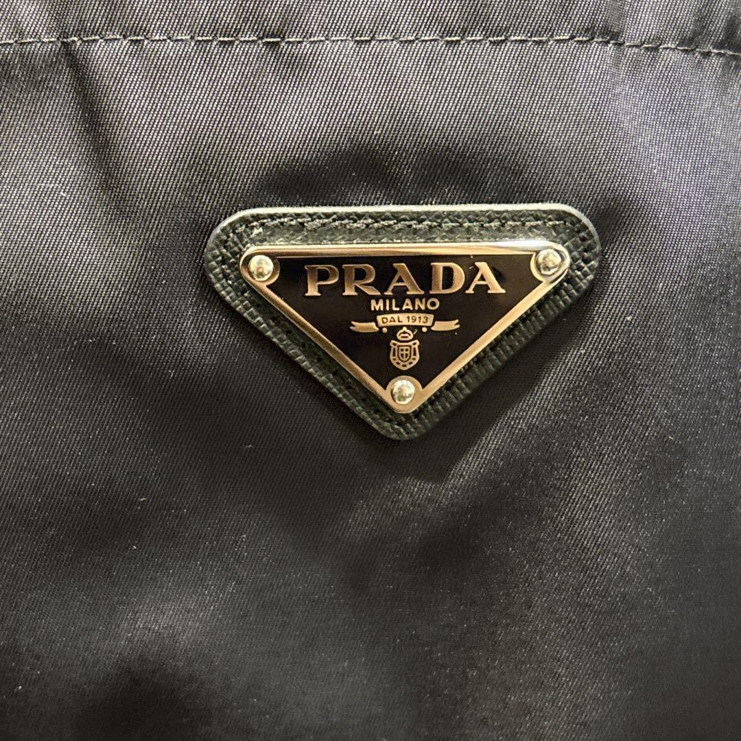美品　PRADA Re-Nylon シャツ　三角ロゴ　XL 紺