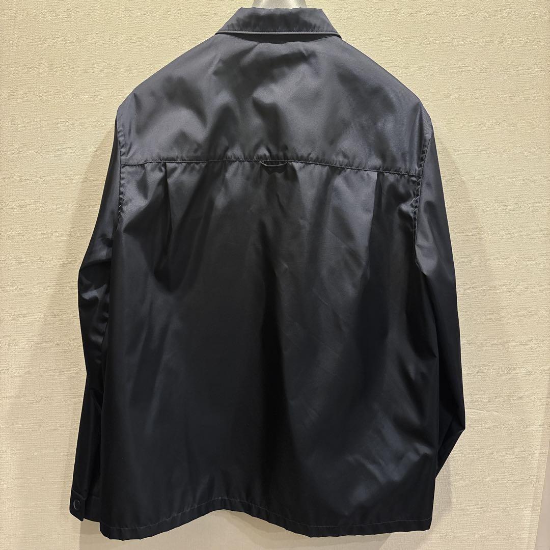 美品　PRADA Re-Nylon シャツ　三角ロゴ　XL 紺