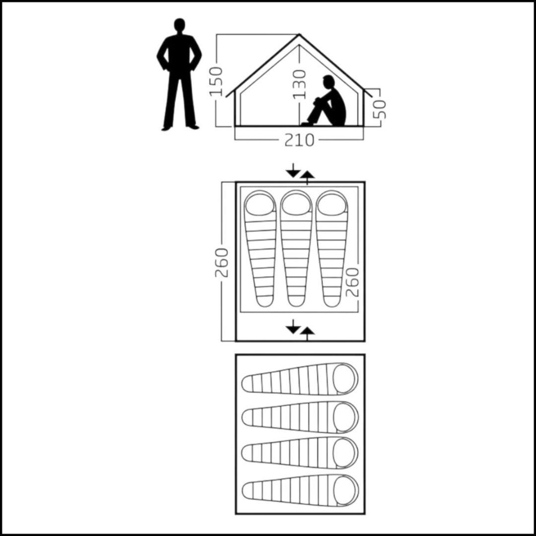 Nordisk YDUN 5.5 テント 4人用 純正セット 付属品多数 北欧