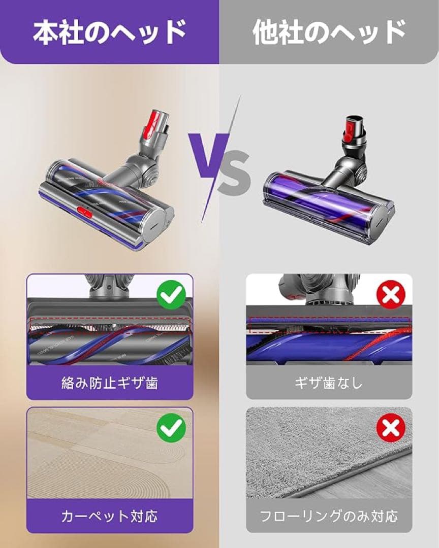 スティッククリーナー 毛絡み防止 変速機能付き