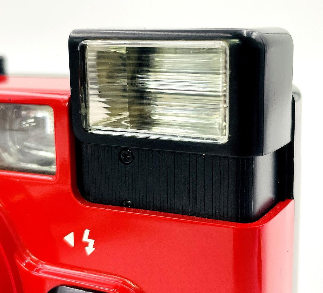 【完動品】Konica EFJ AUTO DATEレッドコンパクトフィルムカメラ