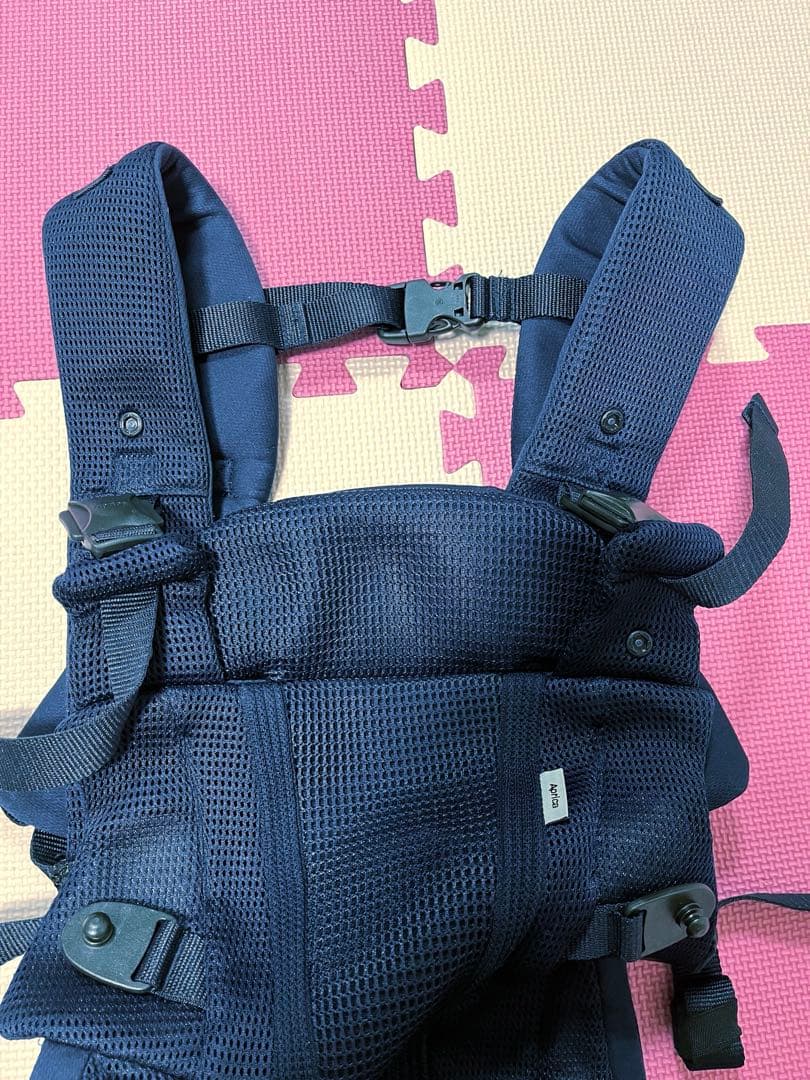 【美品】Aprica Laclis 抱っこ紐 ネイビー　アップリカ　ラクリス
