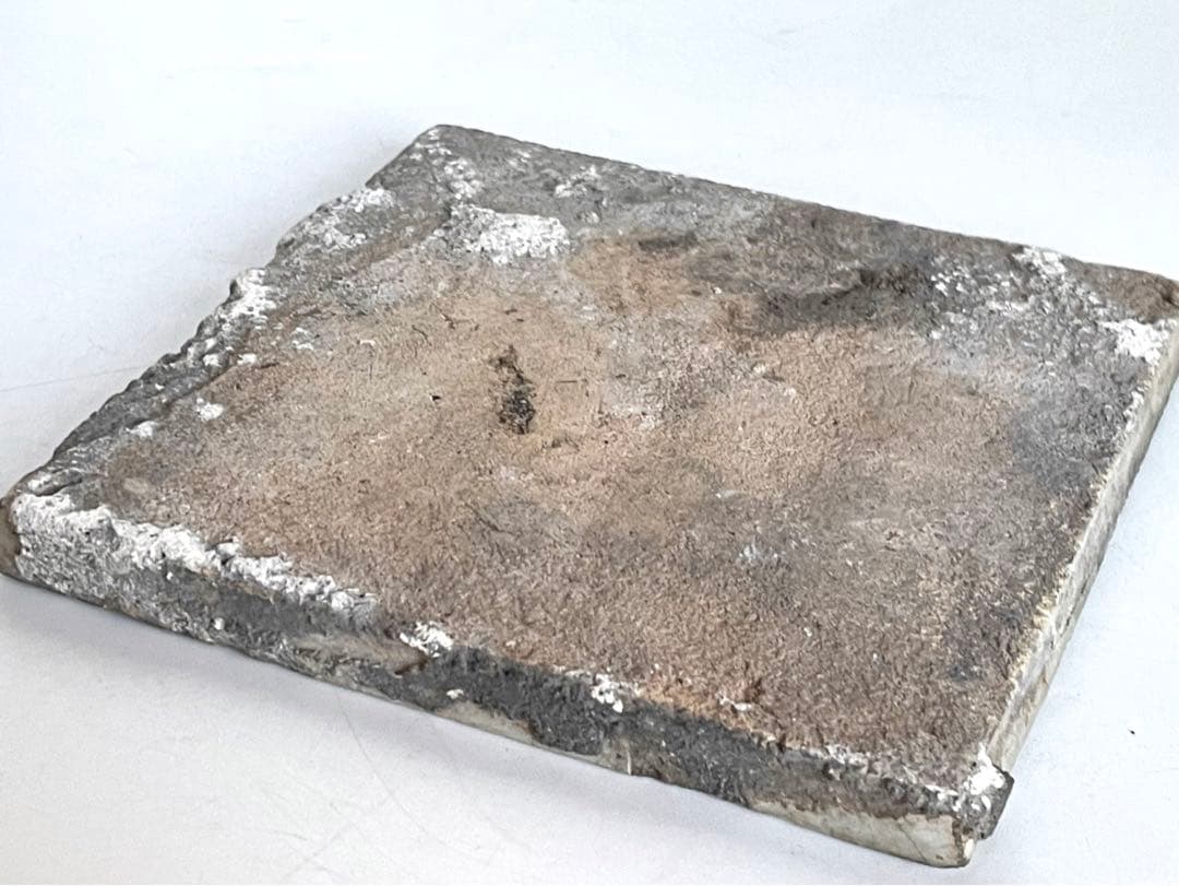 骨董　アンティーク　デルフトタイル　染付　人物文　港　船　17世紀　オランダ