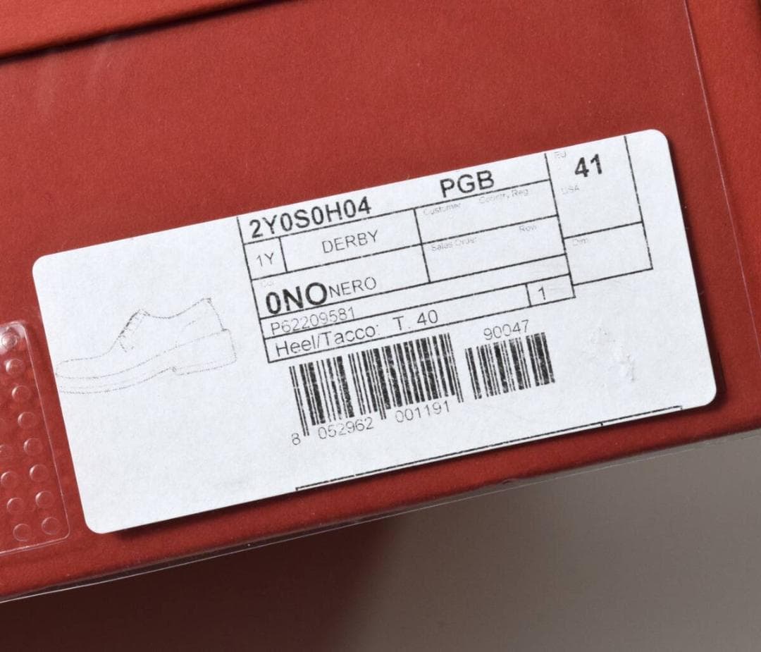 未使用15.6万 VALENTINO ヒールロックスタッズダービーシューズ 41