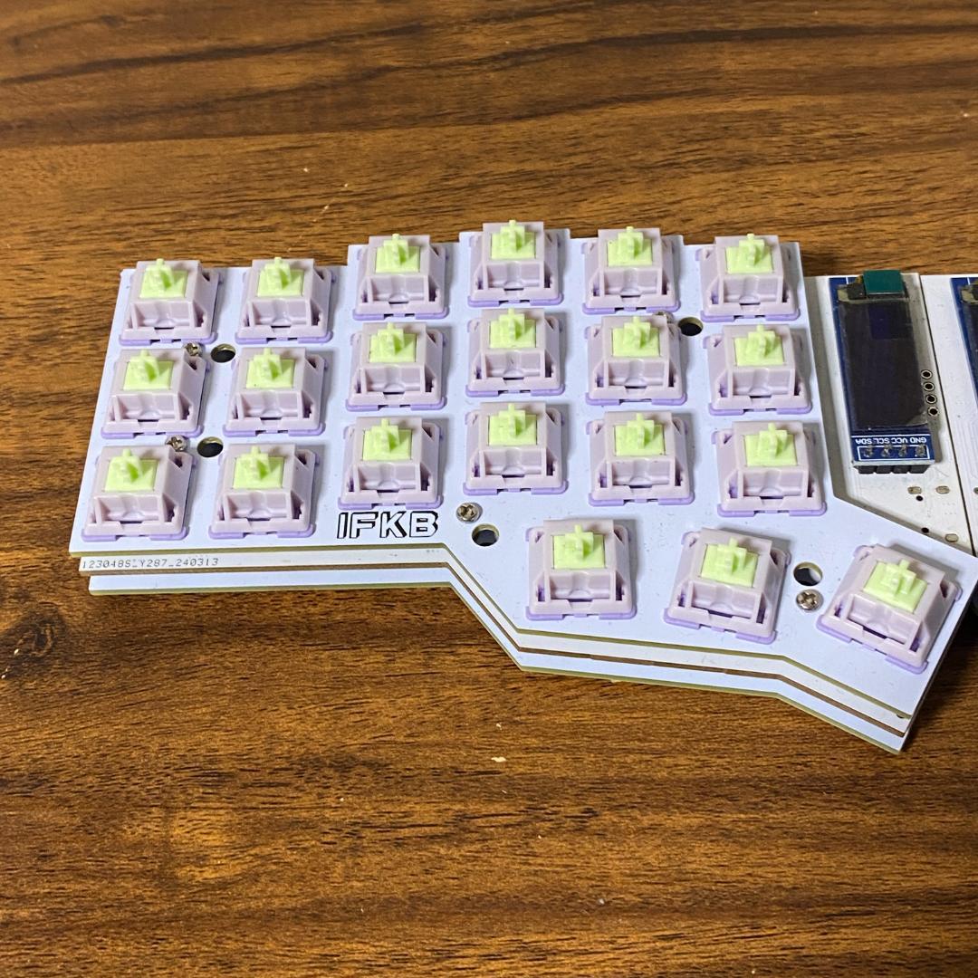 自作分割キーボード IFKB IF WCORNE EPOMAKER