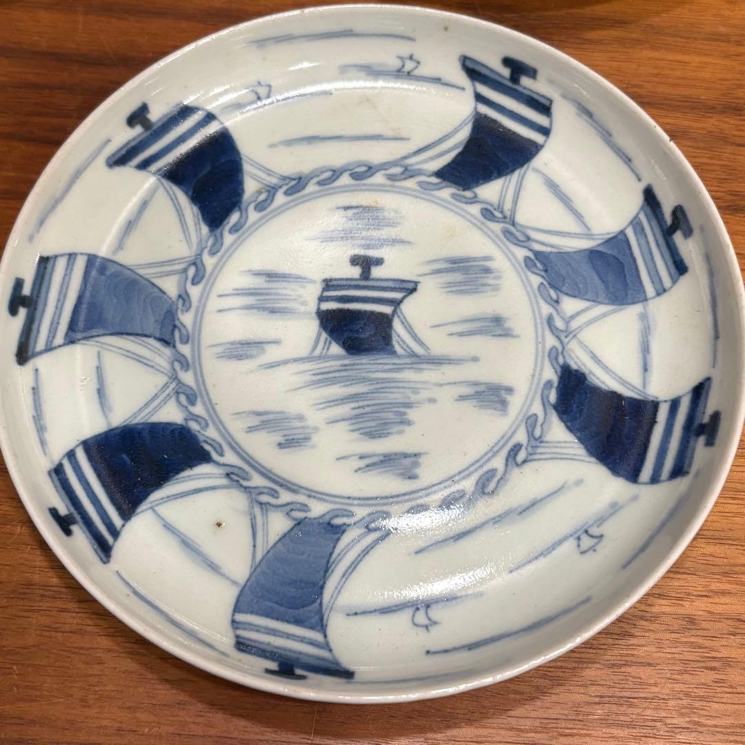 江戸時代　古伊万里　染め付　皿