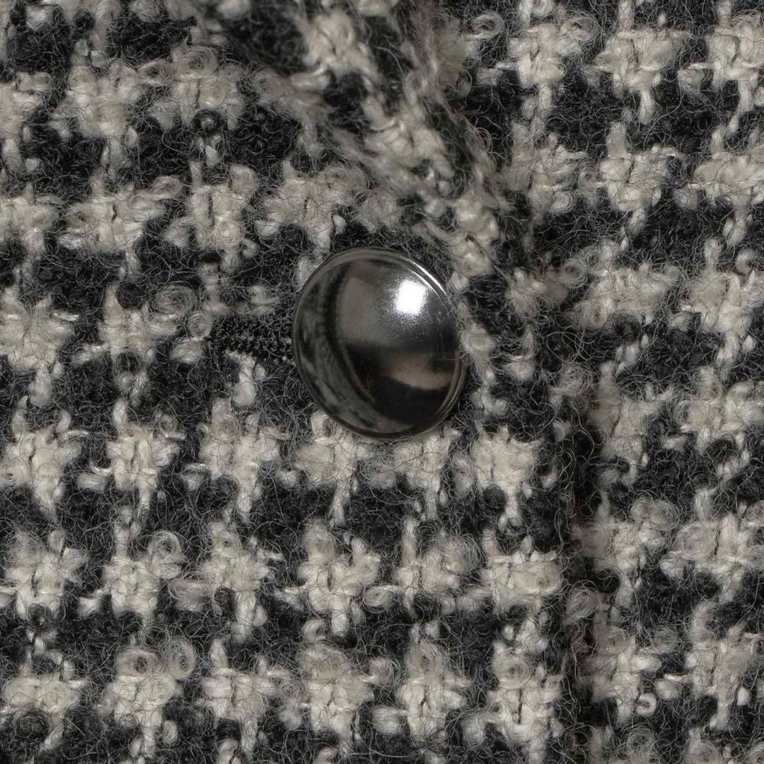 アナイ現行品【新品未使用タグ付き】ループ千鳥ツイードPコート34