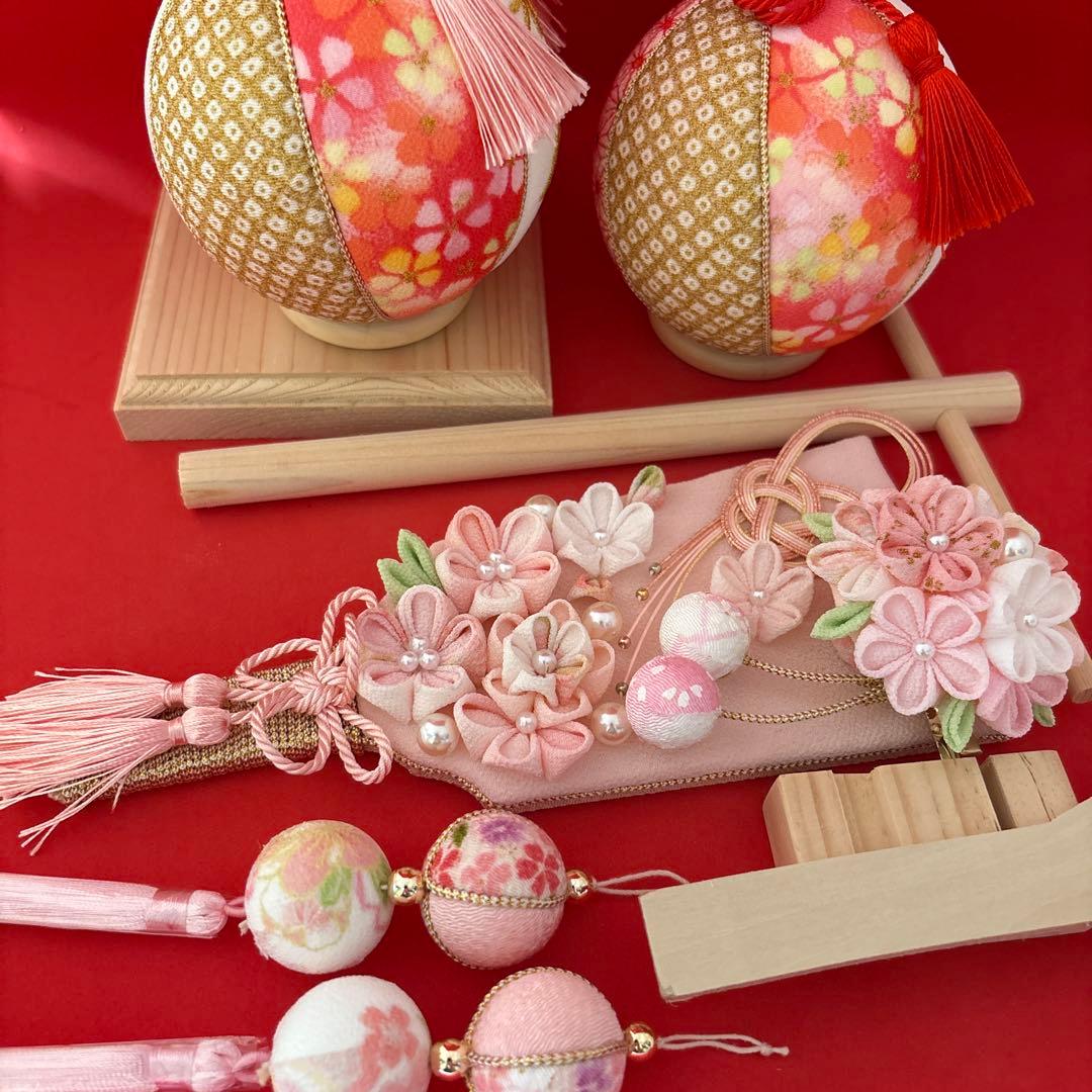 専用　木目込み　手鞠　鞠　和玉名前入り　刺繍　命名　お雛様　七五三
