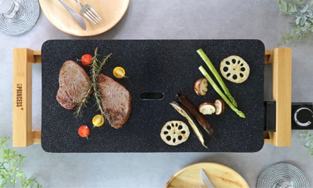 プリンセス　ホットプレート　ブラック　セラミックプレート