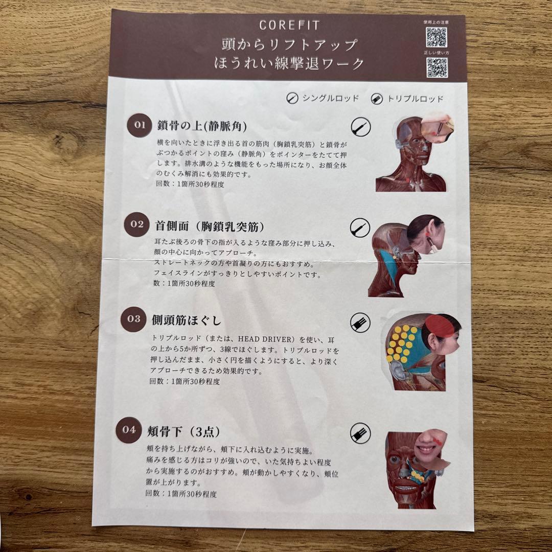 【正規品】COREFIT フェイスポインターⅡ 特別ワークテキストセット