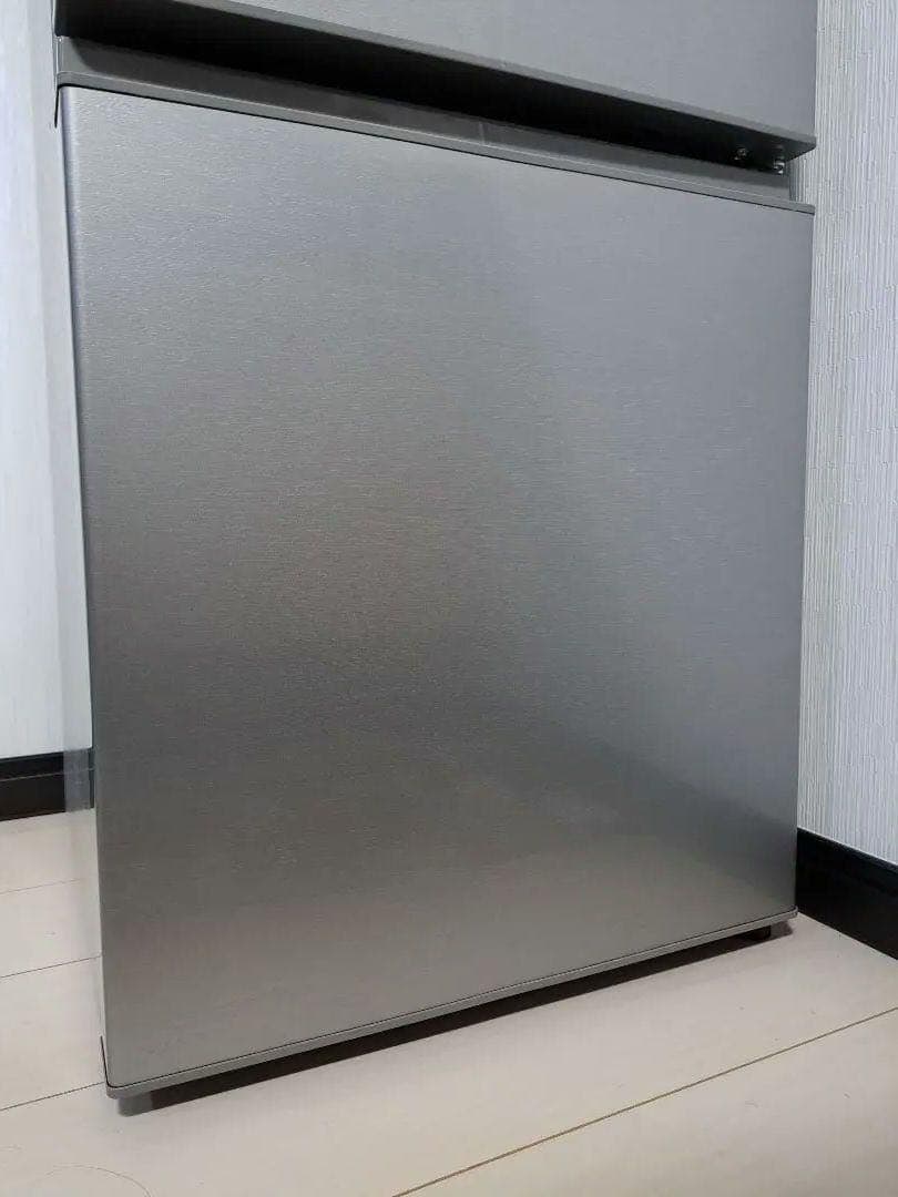 シルバー 2ドア冷蔵庫