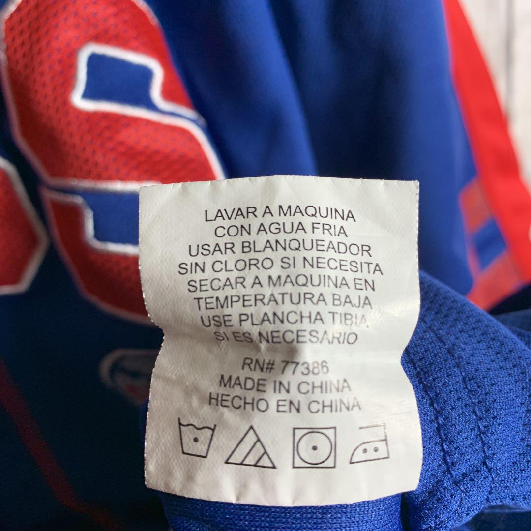 【MLB】古着 メンズ 青 野球 ベースボールシャツ シカゴカブス ★ストリート